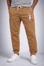 Mogulgus Men’s Premium Khaki Modern Sweat Pant