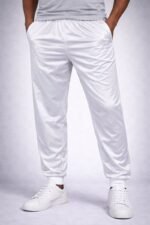 Mogulgus Men’s Premium White Modern Sweat Pant