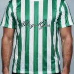 Mogulgus White & Green Strip Shirt