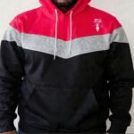 Mogulgus Premium  Black, Grey & Red Comfort Hoodie