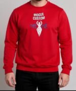 Mogulgus Premium Red Crewneck Sweatshirt